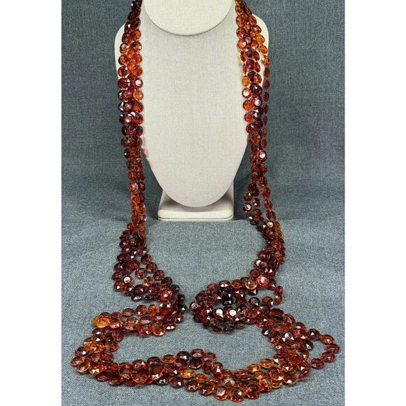 1950's Long Flapper Necklace - Picture 1 of 5